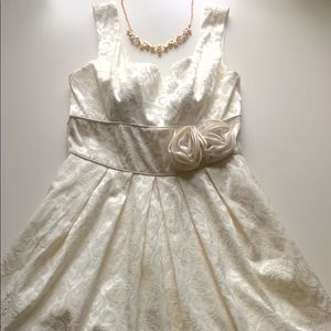 🌻Jacquard Damask print short Party Dress!